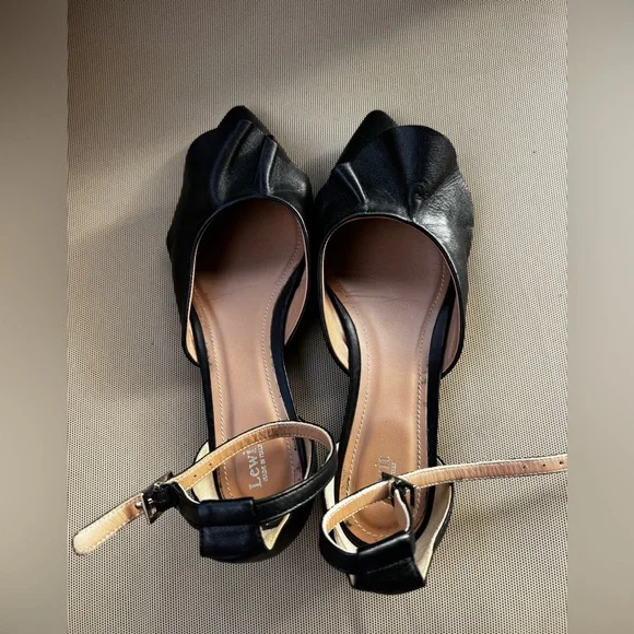 LEWIT Alessia Ruffle Flats with Ankle Straps, Black, Size EU 39,5 - Picture 11 of 15